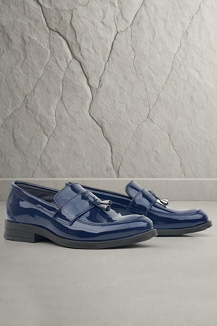 Rakerplus Loafer Lacivert Rugan Erkek Klasik Çocuk Ayakkabı 3040-LR.22