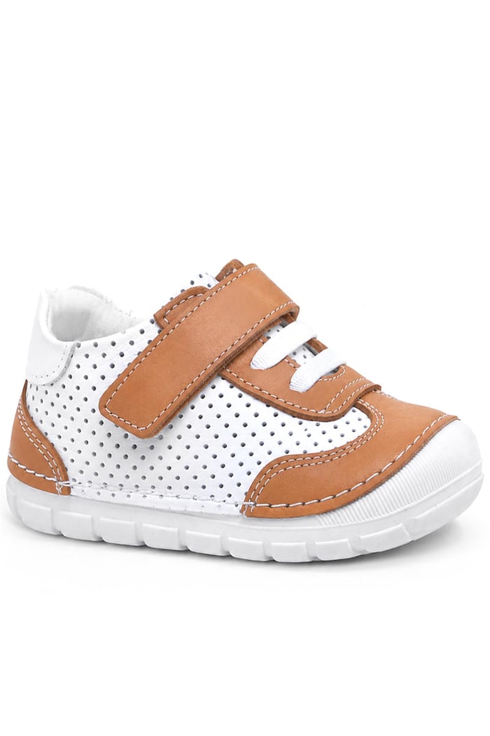 Seasonal Boy's Genuine Leather Baby White Shoes Tabor Anatomics