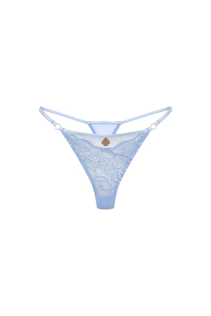 Pastivelle Açık Mavi Dantelli String