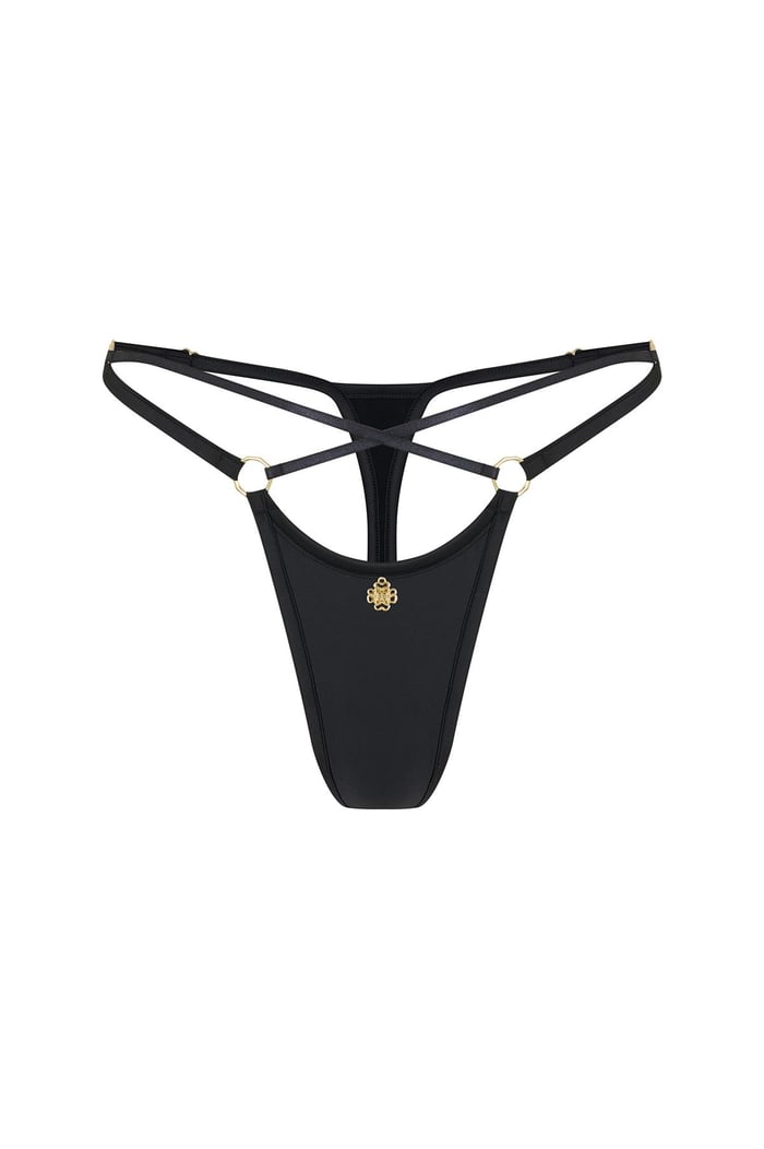 Sensure Siyah Saten X String