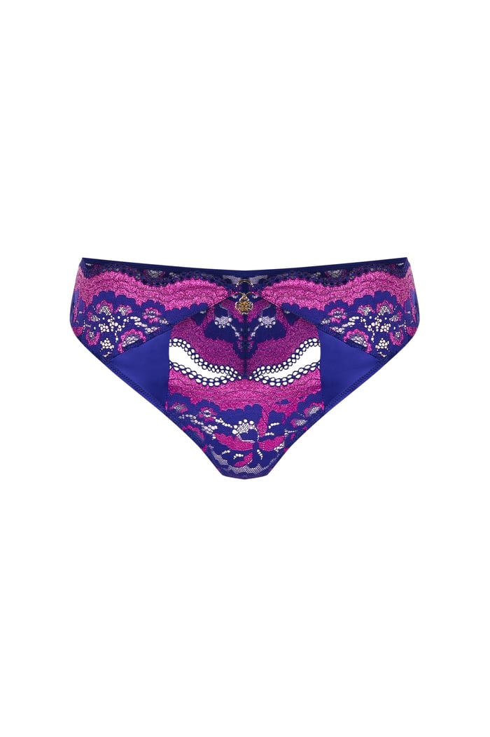 Addria Saks Mavisi Saten Dantelli String