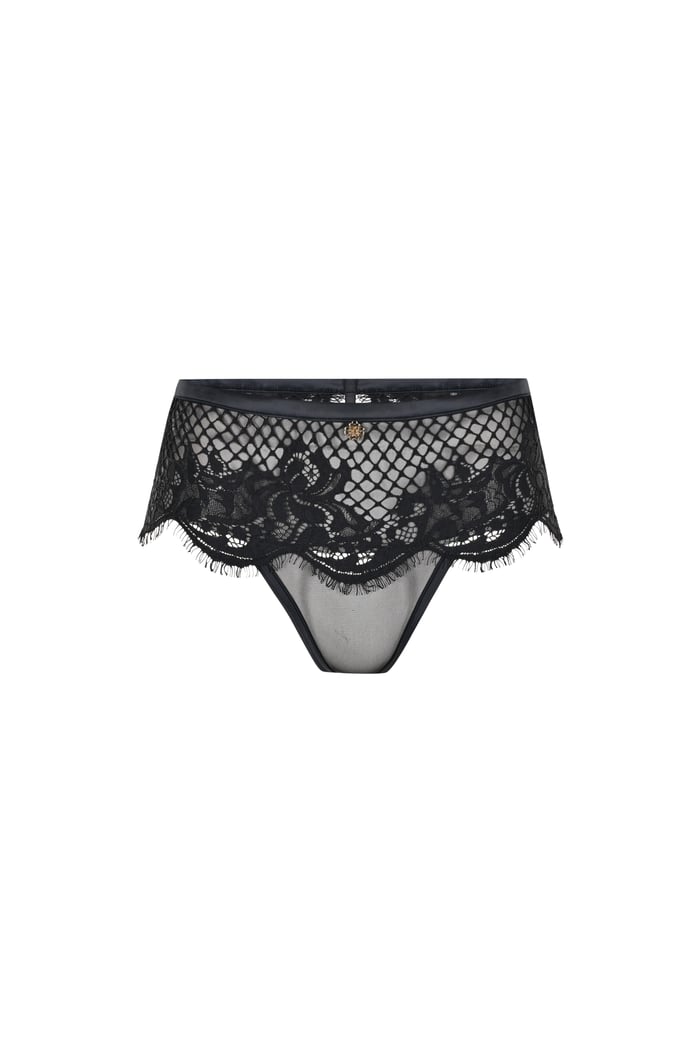 Calla Lily Lace Black string