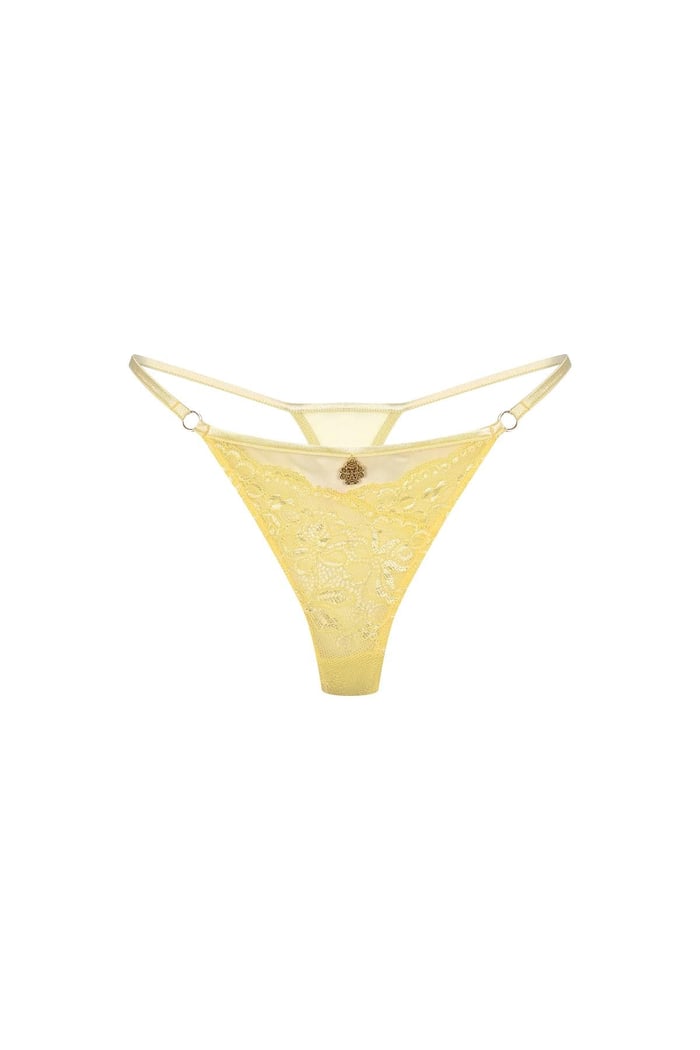 Pastivelle Sarı Dantelli String