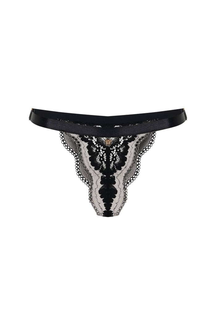 Sensure Siyah Dantelli Brazilian