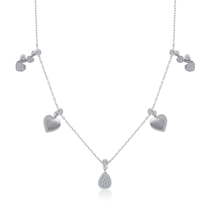 Aşk Damlası Choker Gümüş Şans Kolye