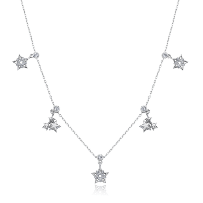 Yıldız Coşkusu Choker Gümüş Şans Kolye