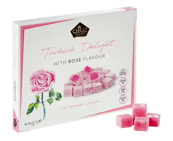 Gül Aromalı Lokum 454gr