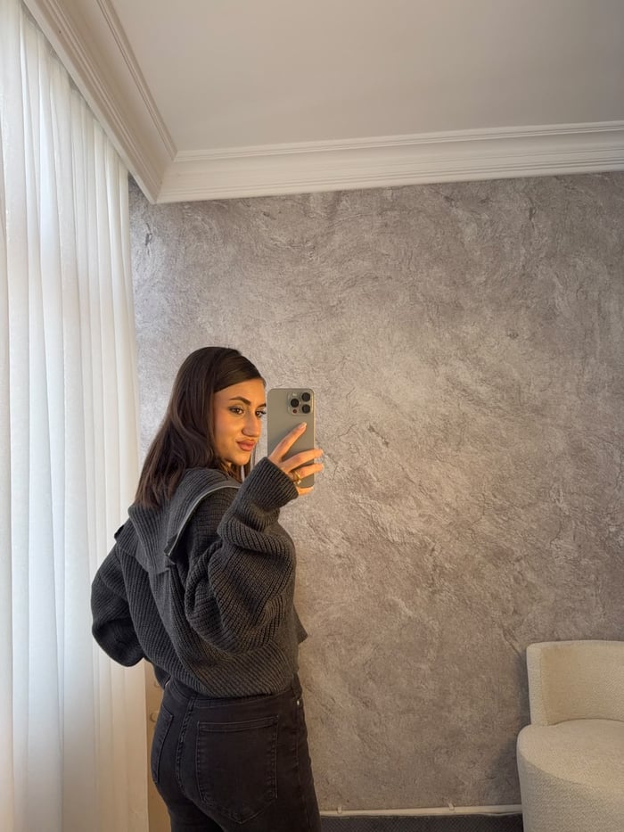 BOĞAZLI TRİKO FERMUARLI HIRKA - LF135