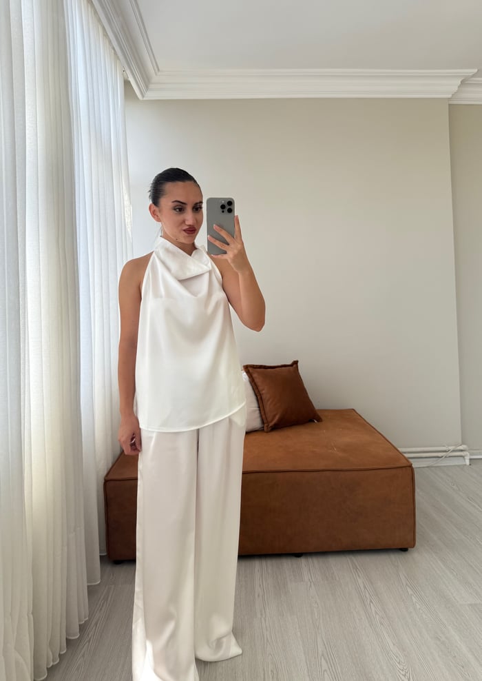 DEGAJE YAKA SATEN TAKIM - LF075