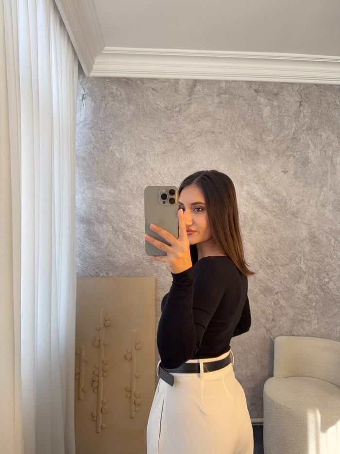 KAYIK YAKA UZUN KOLLU BODY - LF128