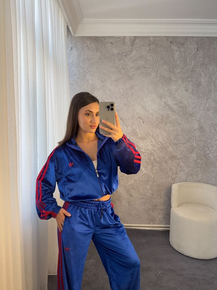 MARKA MODEL KADİFE EŞOFMAN TAKIMI - LF137