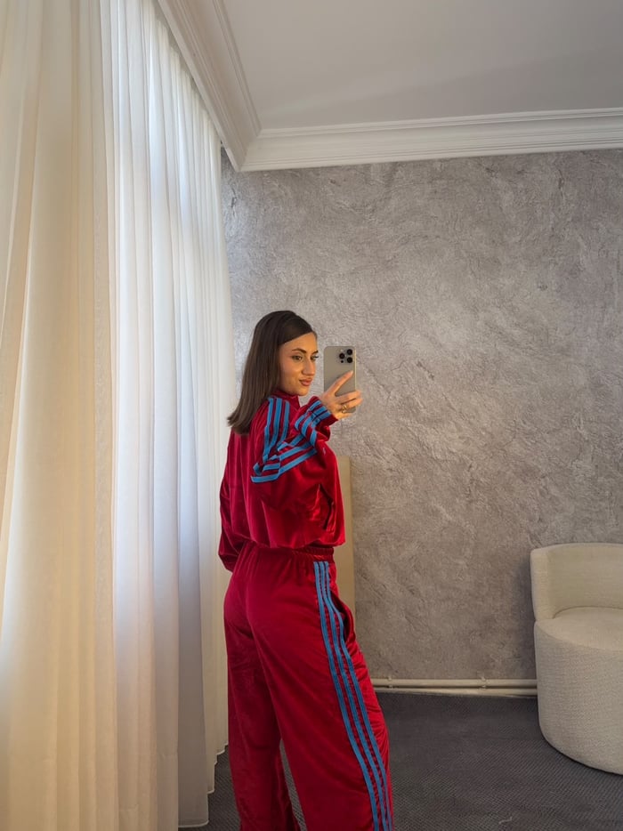 MARKA MODEL KADİFE EŞOFMAN TAKIMI - LF137