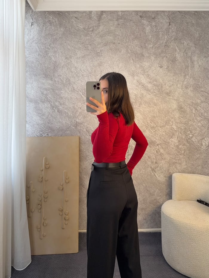 PREMIUM DOKU ÜSTTEN DİKİŞLİ HAVUÇ PANTOLON - LF131