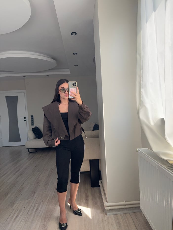 ŞAL YAKA TRENÇKOT - LF110