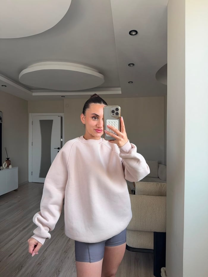 ÜÇ İPLİK ŞARDONLU SWEATSHİRT - LF089