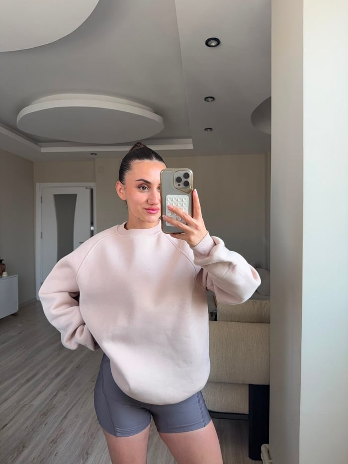 ÜÇ İPLİK ŞARDONLU SWEATSHİRT - LF089