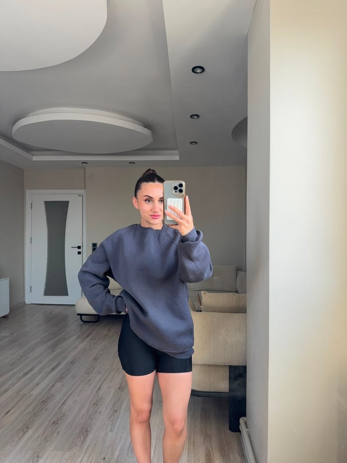 ÜÇ İPLİK ŞARDONLU SWEATSHİRT - LF090
