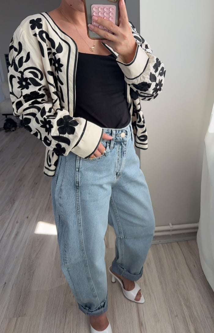 YÜKSEK BEL BALON JEAN - LF107