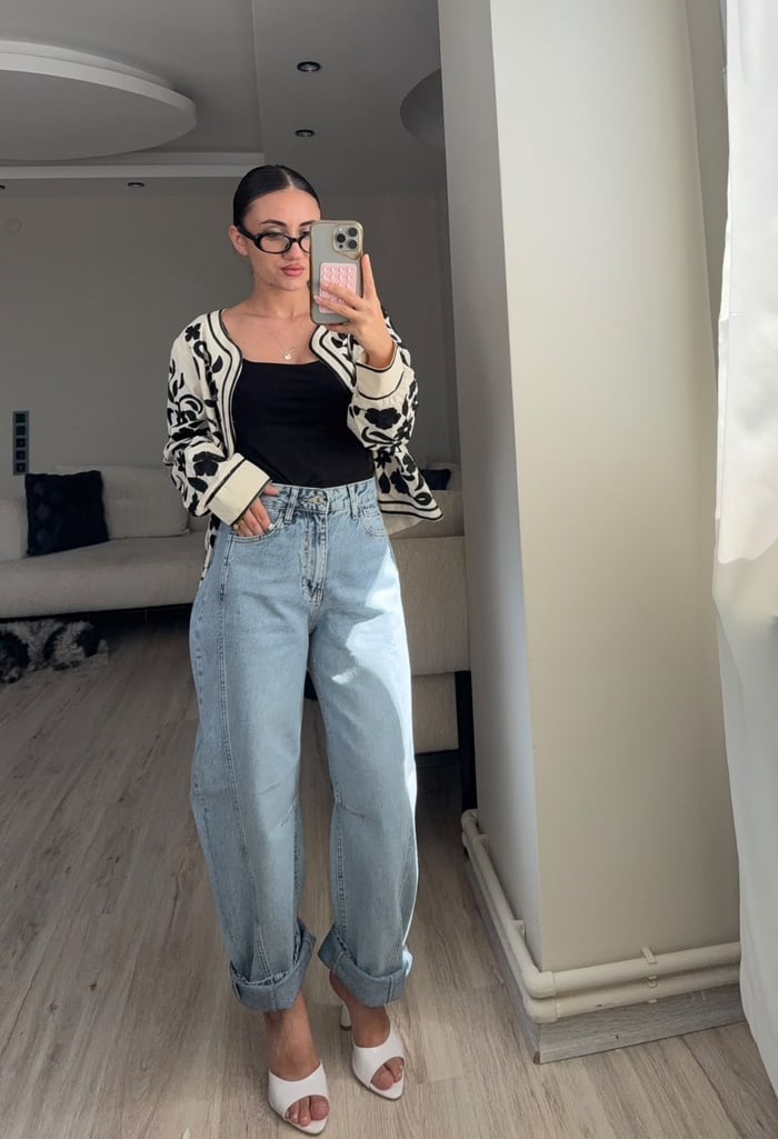 YÜKSEK BEL BALON JEAN - LF107