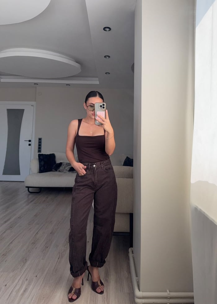 YÜKSEK BEL BALON JEAN - LF108