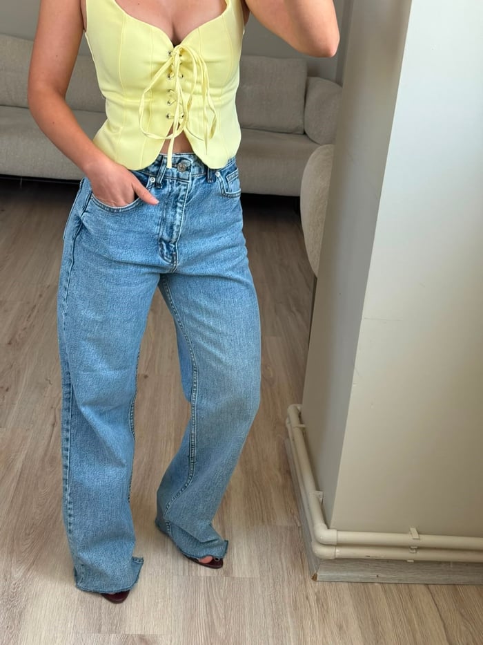 ZR MODEL STRAIGHT YÜKSEK BEL JEAN - 069