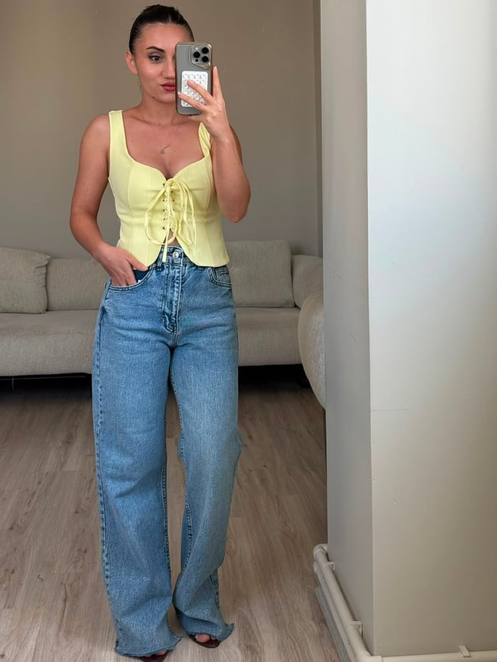 ZR MODEL STRAIGHT YÜKSEK BEL JEAN - 069