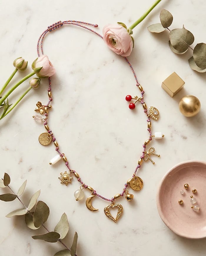 VIP Pink Charm Kolye