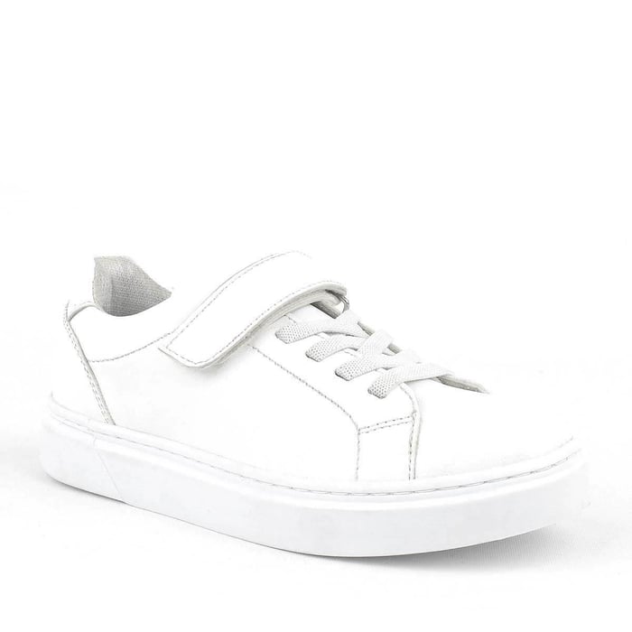 Rakerplus Beyaz Cırtlı Bağcıklı Çocuk Sneakers