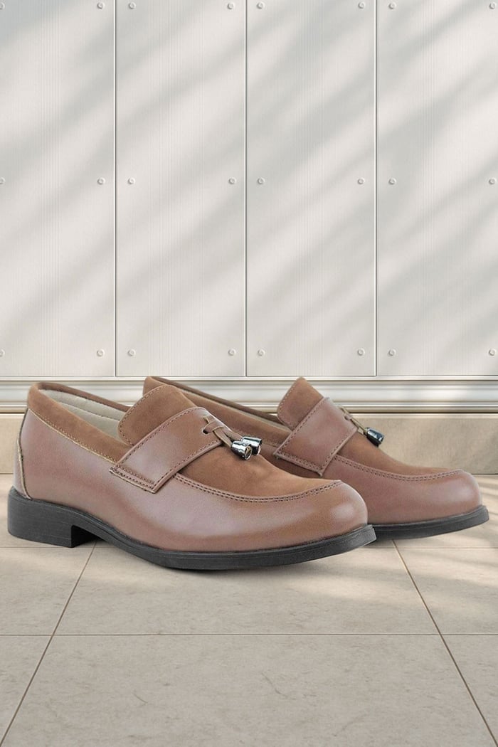 Rakerplus Taba Klasik Loafer Erkek Çocuk Ayakkabı