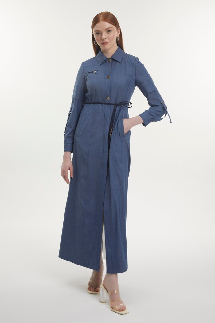 Blue Trench Coat 13777