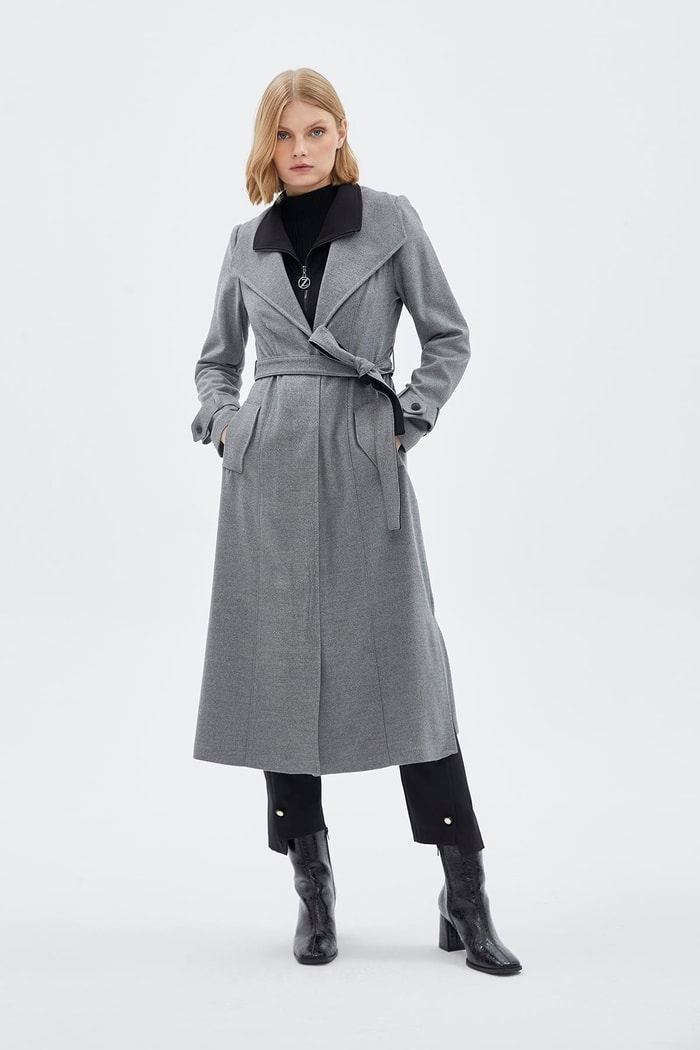 【定価79200円】24-25 GRAY SHRED 144cm レディース新品 Geniş Yaka Kuşaklı Gri Giy Çık GÇ-0219 - Zühre