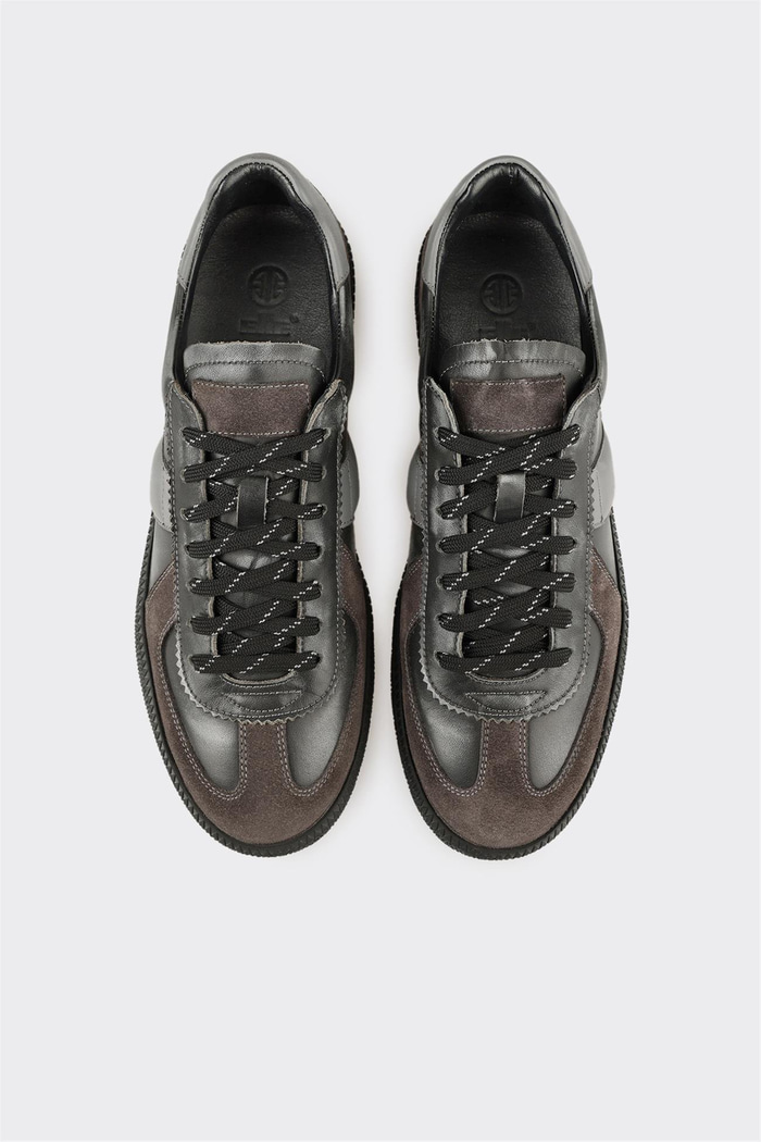 Antrasit Deri Erkek Günlük Ayakkabı