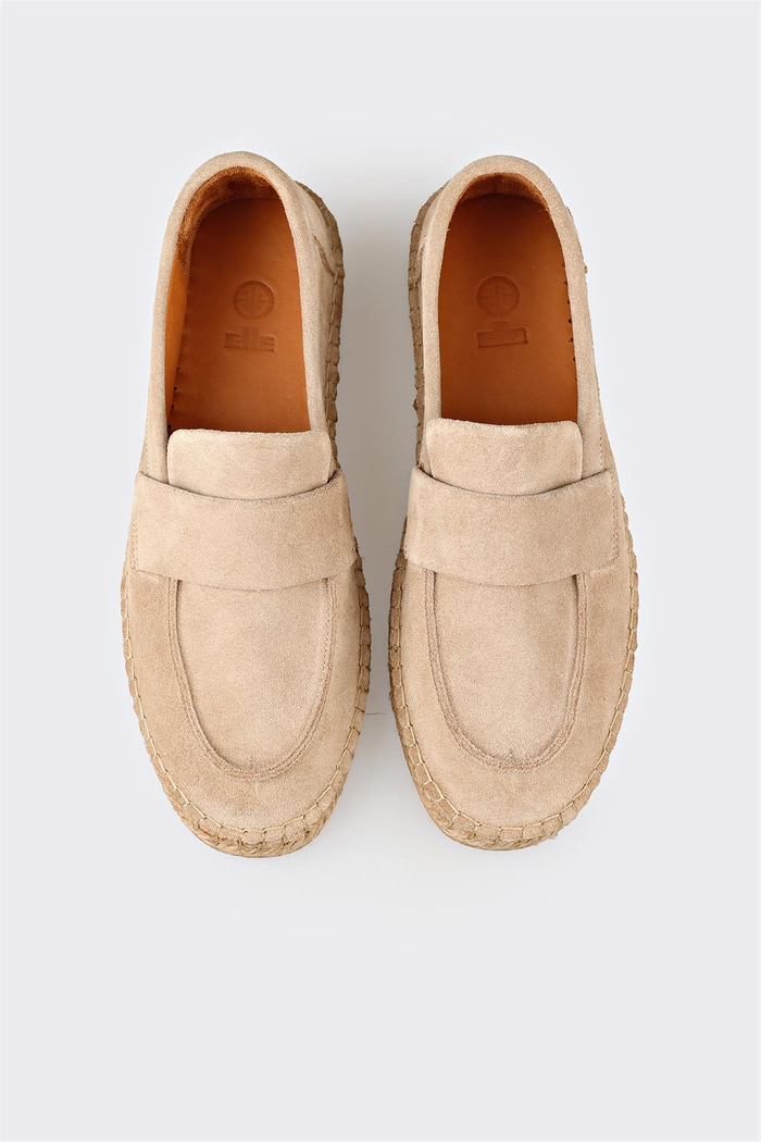 Bej Deri Erkek Günlük Ayakkabı