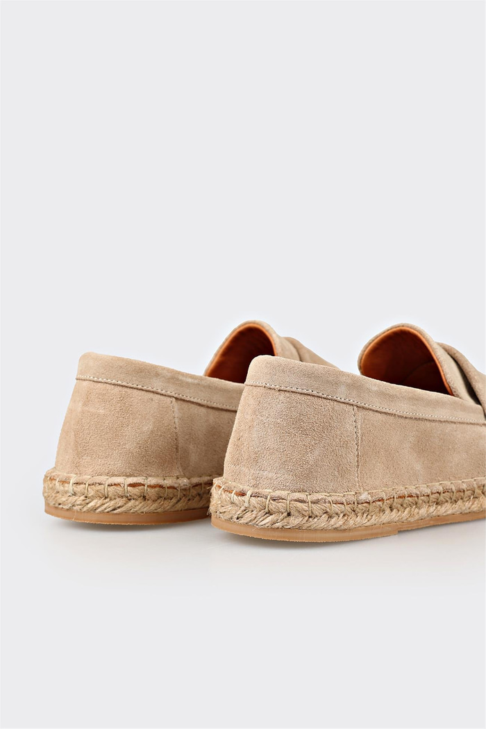 Bej Deri Erkek Günlük Ayakkabı