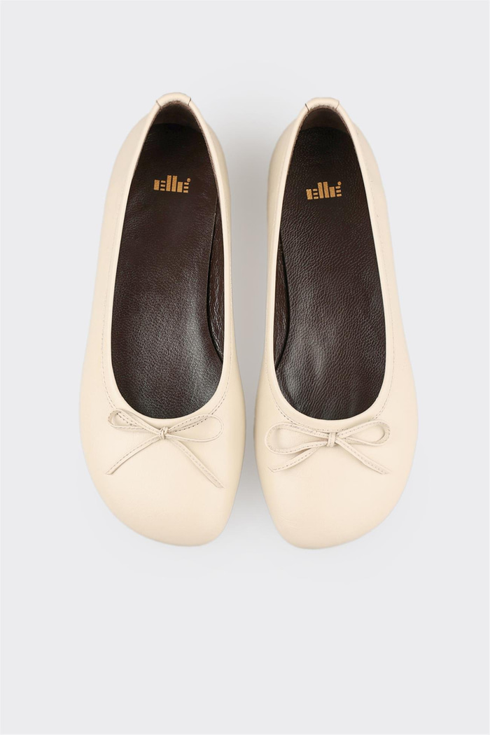 Bej Deri Kadın Günlük Ayakkabı