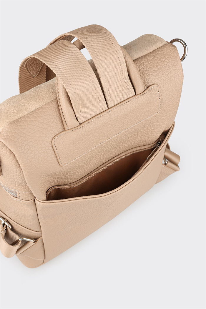 Bej Kadın Sırt Çantası