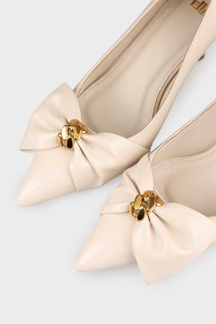 Ekru Kadın Klasik Ayakkabı