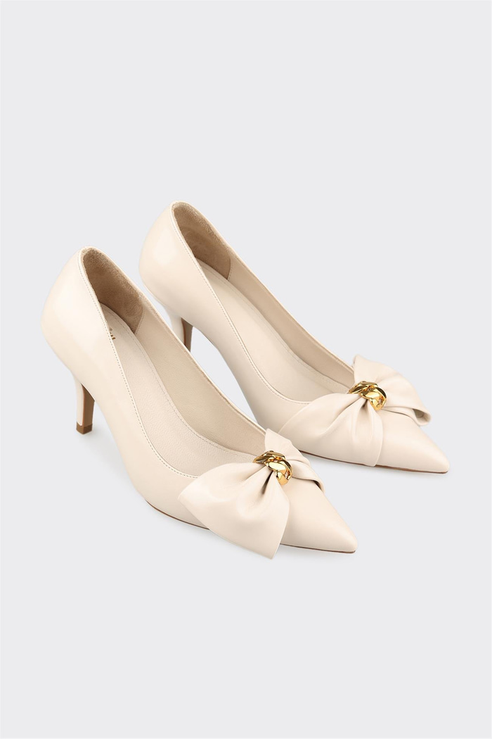 Ekru Kadın Klasik Ayakkabı