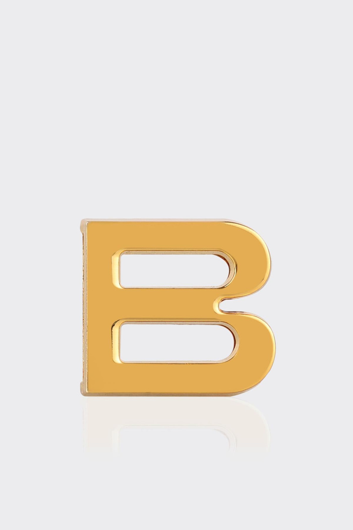 B Harfi Gold Çanta Charm