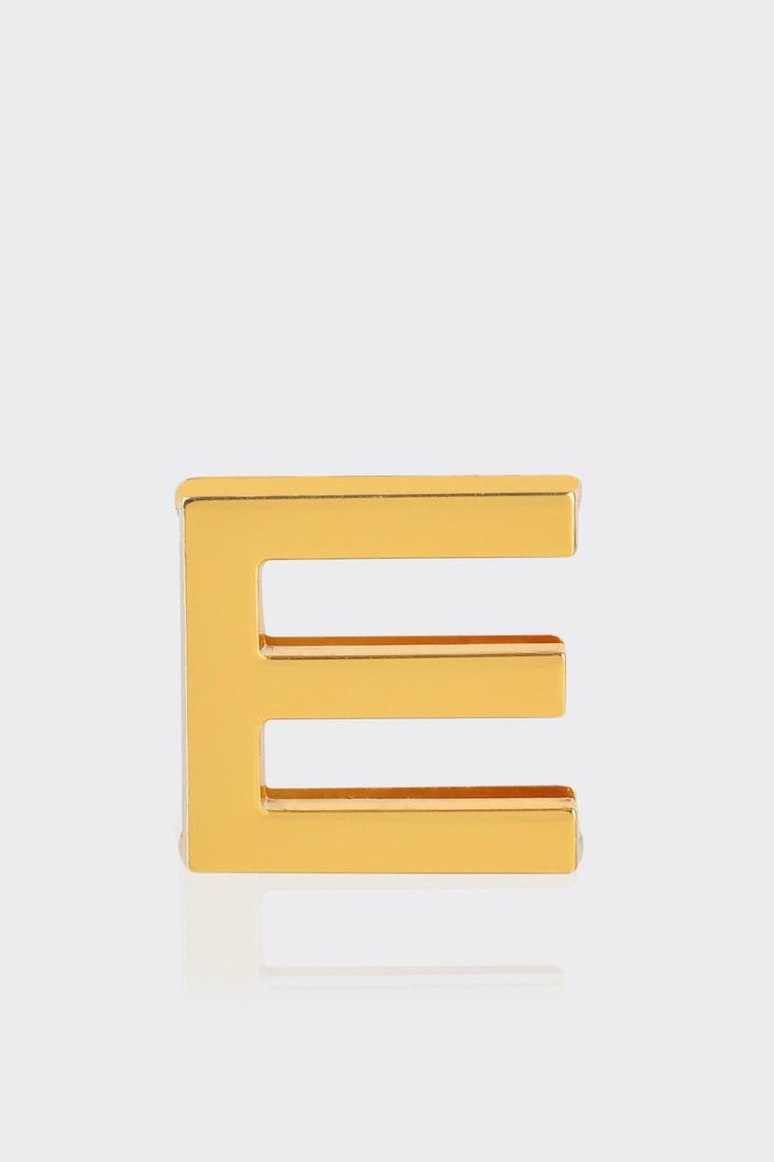 E Harfi Gold Çanta Charm