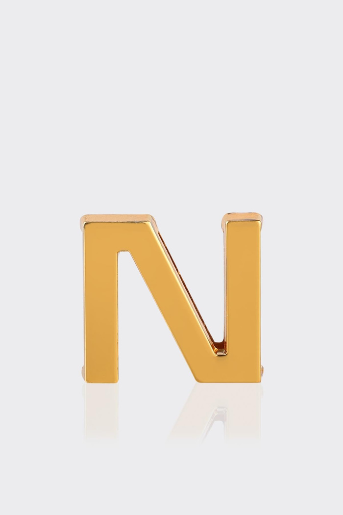 N Harfi Gold Çanta Charm