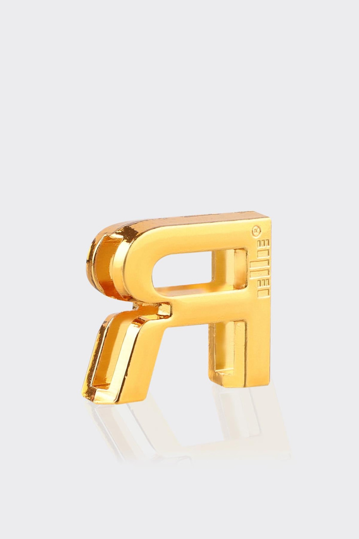 R Harfi Gold Çanta Charm