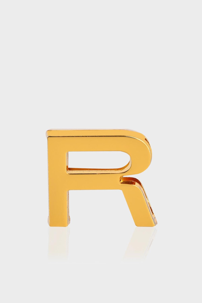 R Harfi Gold Çanta Charm