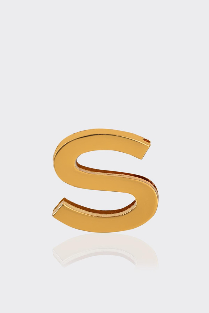 S Harfi Gold Çanta Charm