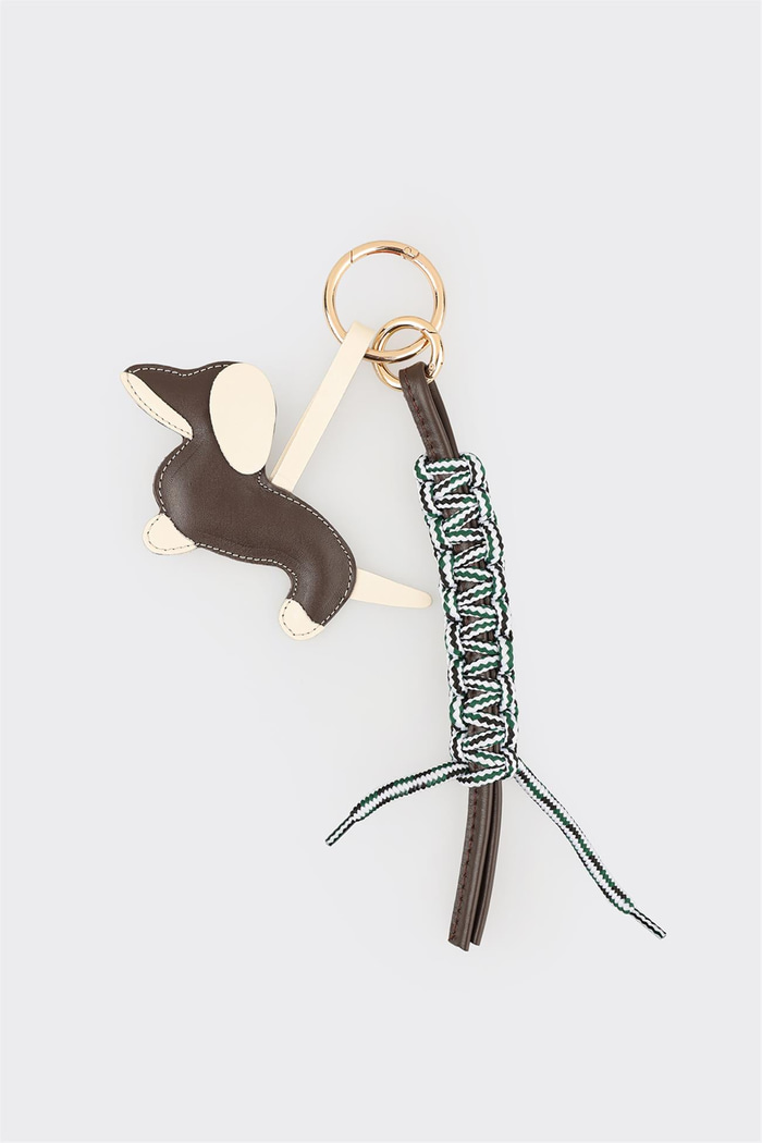 Kahve çanta charm - Elle Shoes