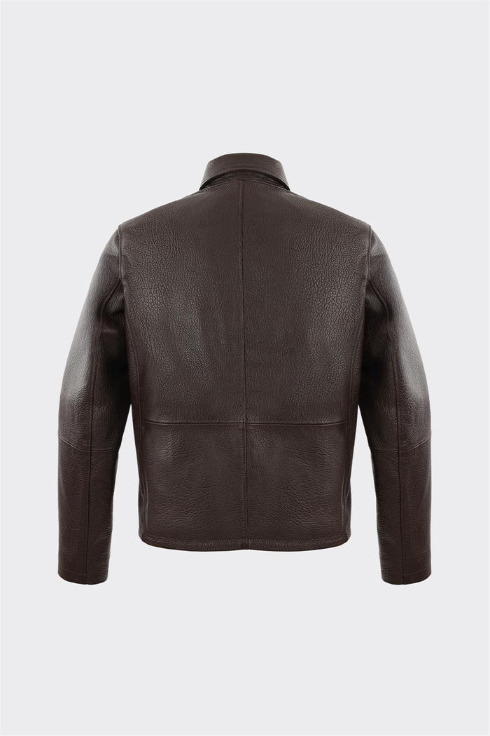 Kahve Deri Erkek Ceket