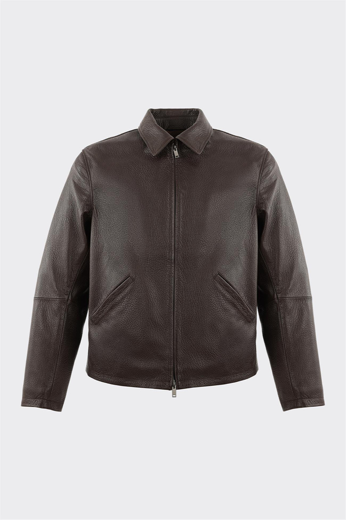 Kahve Deri Erkek Ceket