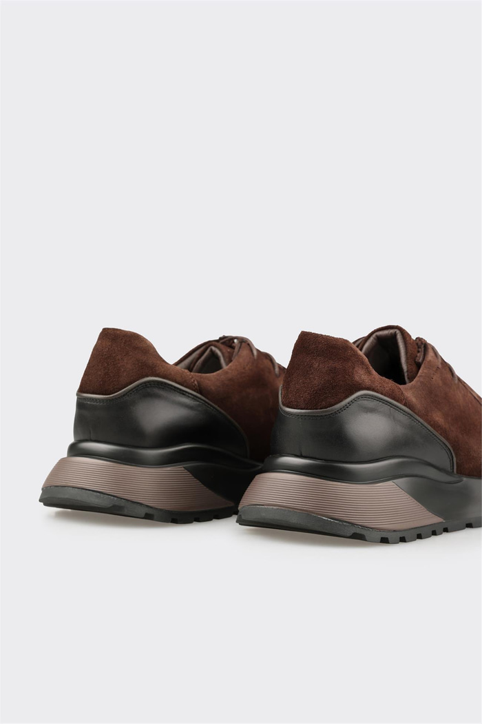 Kahve Deri Erkek Günlük Ayakkabı