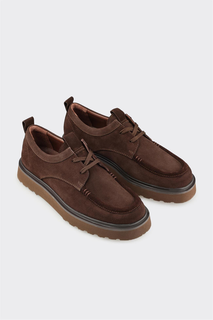 Kahve Deri Erkek Günlük Ayakkabı