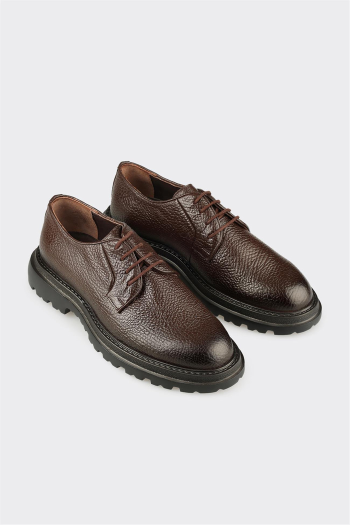 Kahve Deri Erkek Günlük Ayakkabı